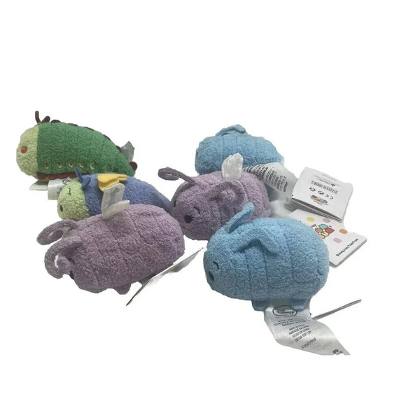 DISNEY TSUM PLUSH SET OF 6 A BUGS LIFE FLIK PRINCESS DOT HEIMLICH RETIRED RARE - Picture 10 of 11